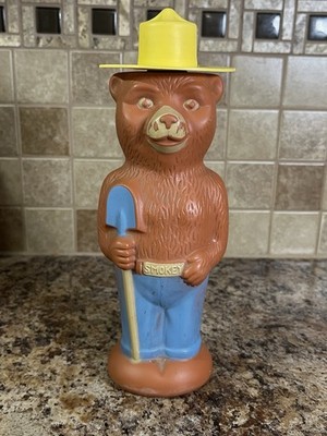 Vintage Smokey The Bear Soaky Colgate Palmolive 1960s Advertising Bath Toy