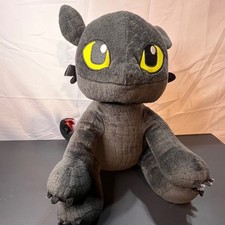 Build-A-Bear 14" Toothless Plush Kids Black Dreamworks Night Fury Dragon 2014