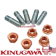 Stud Kit W Egged Cooper Nuts M10x1.5 Garrett Gt40 Gt42 Turbo Stud 35mm Long Stud Kit W Egged Cooper Nuts M10x1.5 Garrett Gt40 Gt42 Turbo Stud 35mm Long