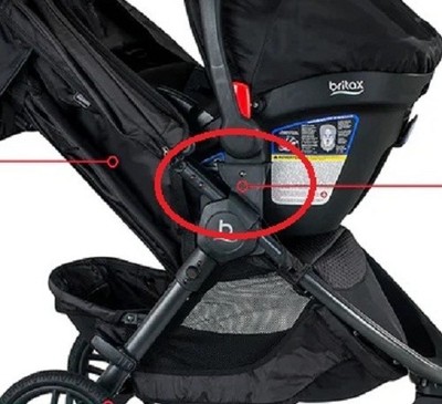 Britax B-Free and B-Agile Car Seat Adapter Receivers Right and
