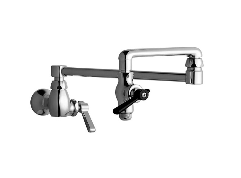 Chicago Faucets 515-ABCP Wall-Mounted Pot Kettle Filler with 18" Double-Joint