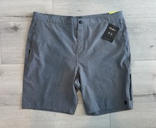 EDDIE BAUER Men's Swim Trunks Hybrid Quick Dry Gray Pockets UPF 50 Size 40 NWT