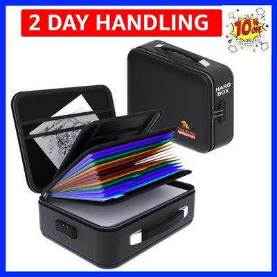 New Black fireproof and waterproof safe,folder and file box with key lock