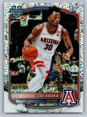 2025-26 Bowman Basketball Tobe Awaka #BCP-79 Speckle Refractor /299