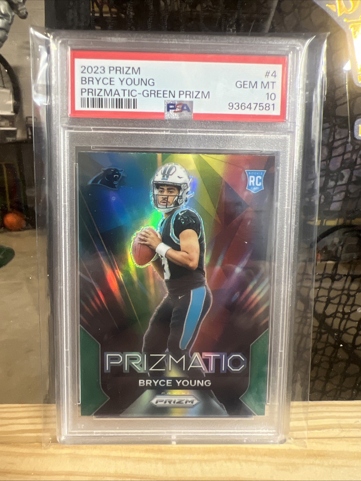 Bryce Young Panini Prizm Prizmatic #4 Green