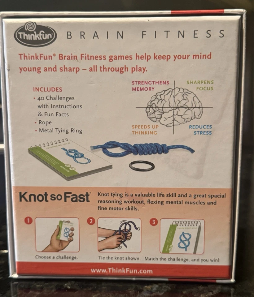 VGUC! Knot So Fast Tying Dexterity Game 40 Brain Challenges (Thinkfun, 2014) - Image 4 of 4