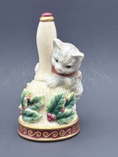 Fitz & Floyd Kristmas Kitty Cat Bell Christmas 5.25" Tall