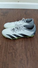 Adidas Predator Accuracy.3 L FG Soccer Cleats Men's 7 White Athletic
