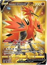 NM-Mint Galarian Zapdos V - 182/172 - Secret Rare Pokemon Brilliant Stars on eBay