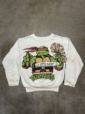 Vintage Rare 1989 Teenage Mutant Ninja Turtles Sweatshirt Kids Youth Small