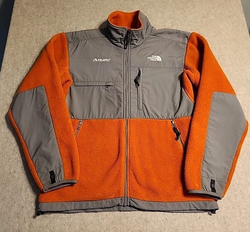 Vintage The North Face Denali Jacket Mens M polartec Eco-engineering orange Rare - Image 1