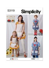Grembiule bambina SIMPLICITY 3119 Misses, accessori MODELLO CUCITO taglia s-l/s-l