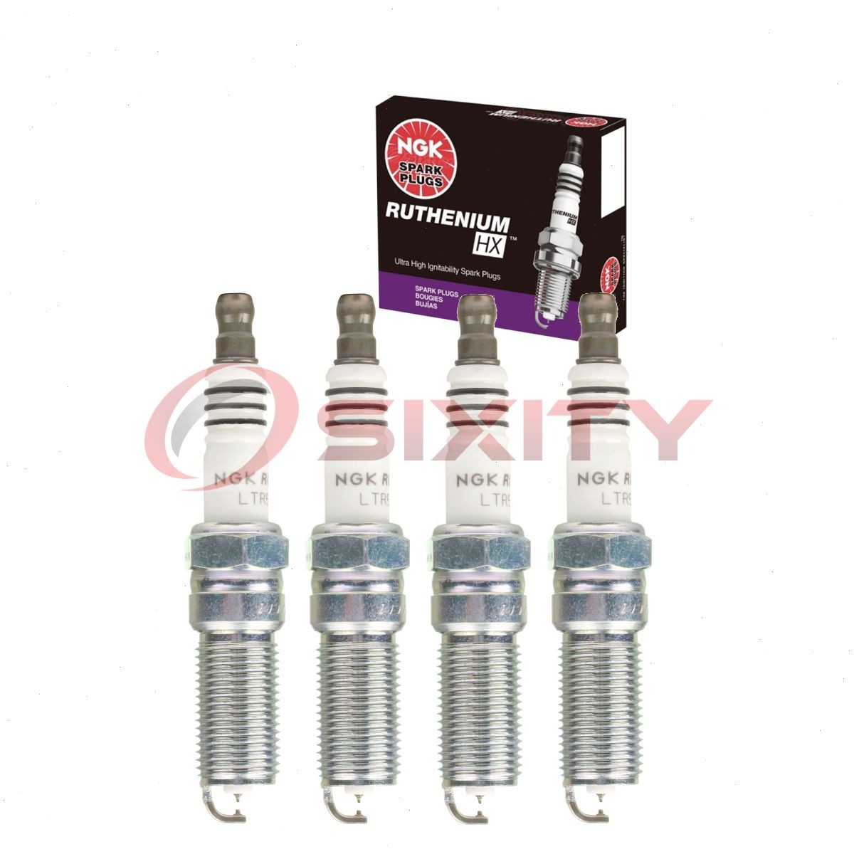 4 pc NGK Ruthenium HX Spark Plugs for 2006-2010 Chevrolet Cobalt 2.2L 2.4L pw