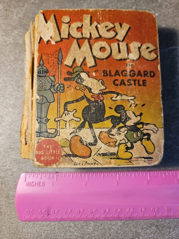 1934 Mickey Mouse in Blaggard Castle Big Little Book #726 - DAMAGED, See Notes