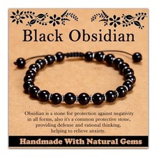 468Handmade Adjustable Natural Gemstone Crystal Bracelet Healing Power Energy...