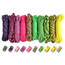 Paracord Planet 550lb Type III Paracord Combo Crafting Kits with Buckles   10...