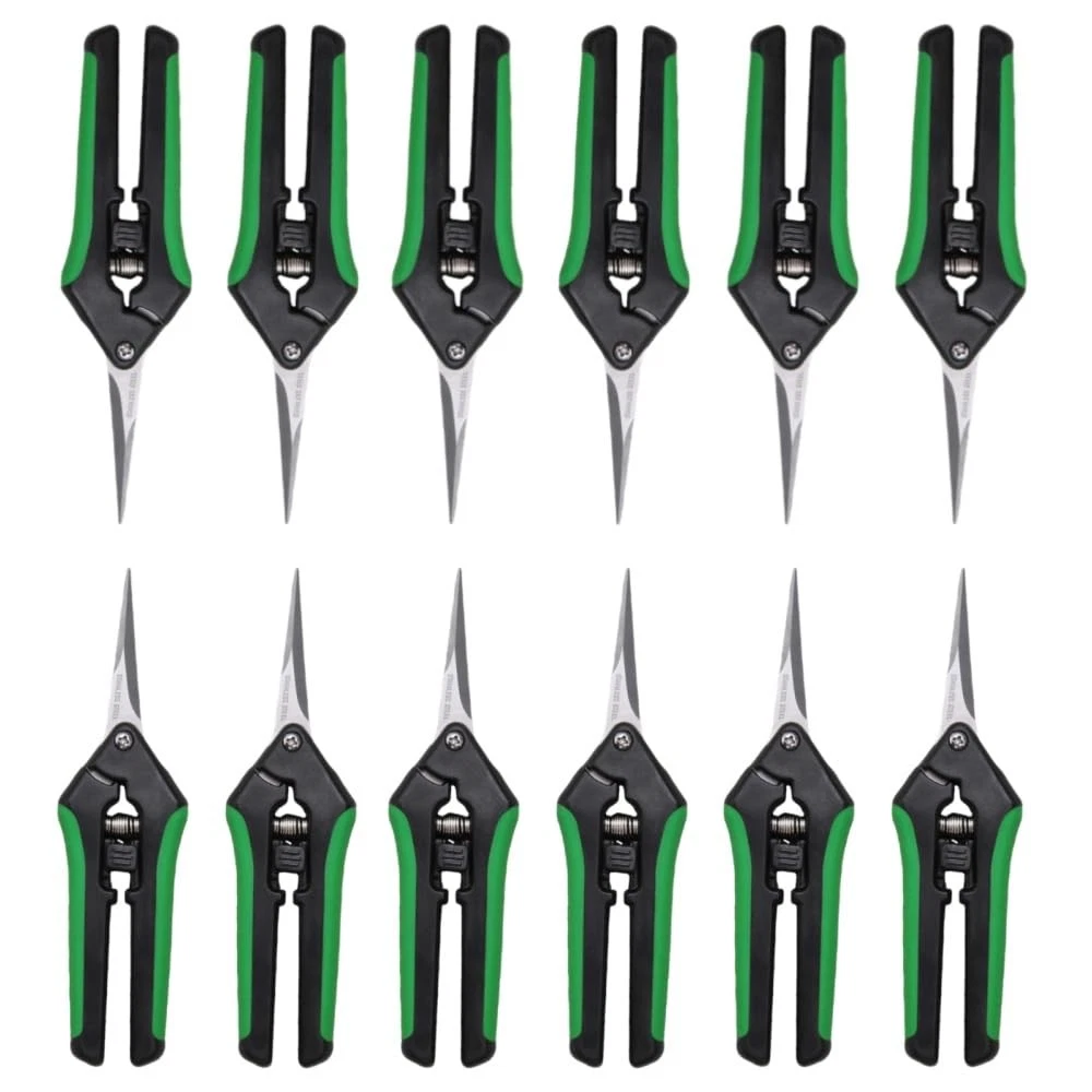 12 Pack Curved Blades Gardening Hand Pruner Pruning Snip, Garden Trimming Sci...