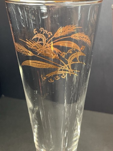 Vintage Homer Laughlin MCM Prairie Gold Weizenbier Pils Gläser 4er Set - Bild 5 von 12