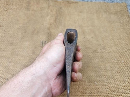PEQUEÑA CABEZA DE HACHA ANTIGUA ALEMANA "J. WIEBELHAUS & CO" HACHA BUSHCRAFT - Imagen 6 de 13