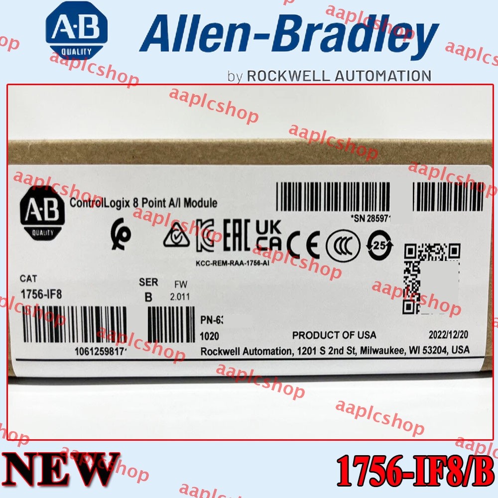 Factory Sealed AB 1756-IF8/B ControlLogix 8 Point A/I Module 1756IF8