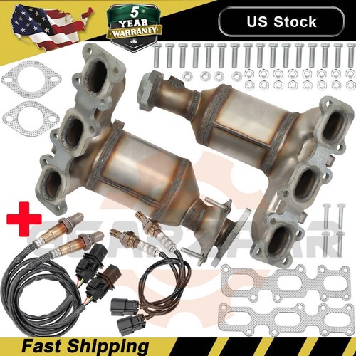 Catalytic Converter Set w/Upstream,Downstream Sensor For 2013-2019 Ford Explorer - 第 2/22 張圖片