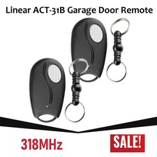 For LINEAR ACT-31B Keychain Garage Door Opener Transmitter Remote Control 318MHz