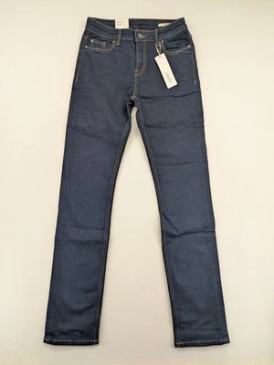 Esprit Damen Jeans Straight Fit W26 L32 Dunkelblau Medium Rise Stretch Denim - Bild 1 von 4