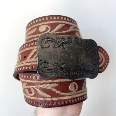 Lauren Ralph Lauren Leather Cowboy Belts for Women for sale  display picture 1