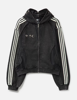 Adidas x Thug Club Teamgeist Zip Up Hoodie Black Size Small | eBay