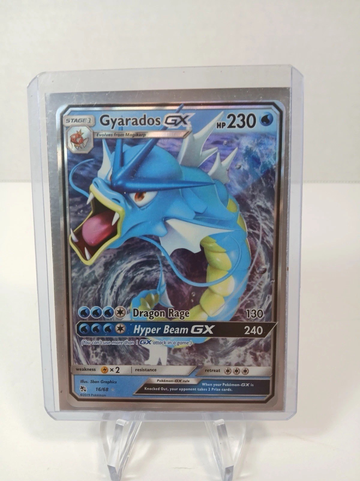 Pokémon TCG Gyarados GX 16/68 Near Mint Condition