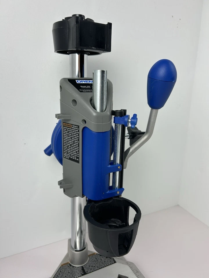 Рабочая станция Dremel модель 220 дрель пресс стойка с ручной запчасти ремонт как есть - Изображение 2 из 4
