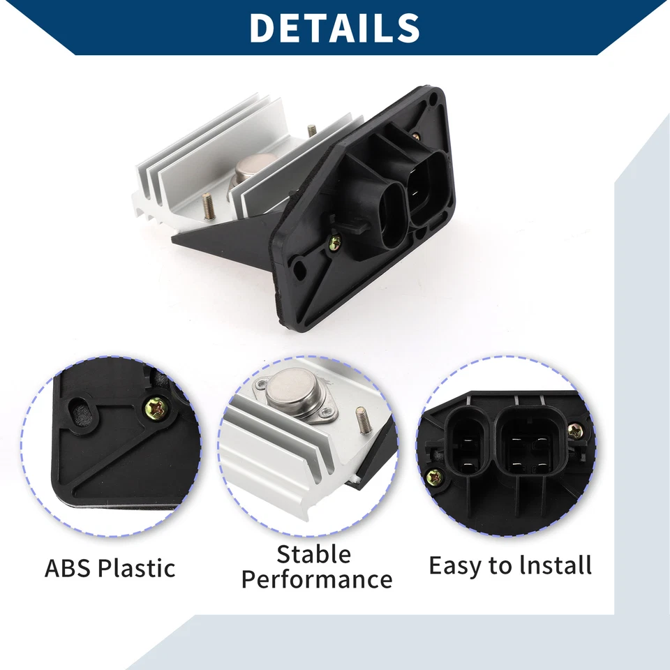 HVAC Blower Motor Resistor No.12484912 for Buick Park Avenue 1991-1993 Black - Imagem 3 de 4