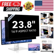2 Pack 23.8 Inch Computer Privacy Screen for 16:9 Aspect Ratio Widescreen Mo...