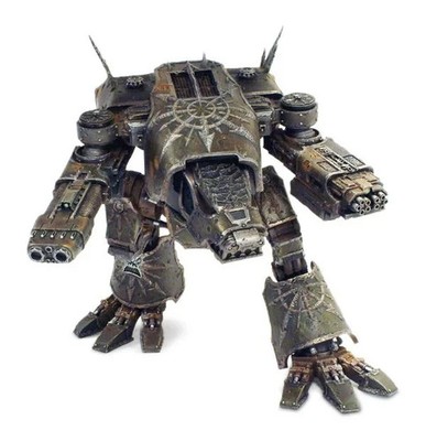 Forge World Chaos Warhound Scout Titan + Chaos Plasma Blastgun +Chaos Mega Bolt