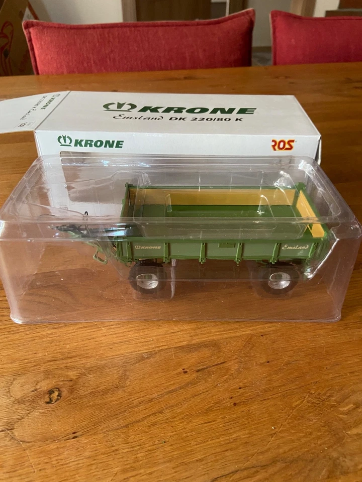 Ros 1:36 corona Emsland DK 220/80 K verde rimorchio ribaltabile trattore, trattore - Immagine 2 di 4