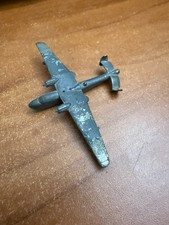 Antique Cast Metal Toy Airplane  WWII Fighter Plane Die Hubley Aircraft 3 inch