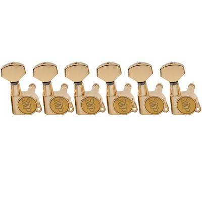 Wilkinson Gold 6 Inline E-Z-LOK Guitar Sealed Machine Heads Tuning Pegs Keys Set