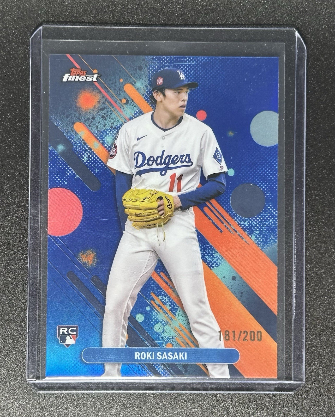2025 Finest Roki Sasaki Common RC Blue Refractor /200 Dodgers
