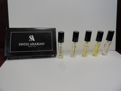 Swiss Arabian  Spray Perfumes 2 ml (5) Different samples SEE PHOTOS