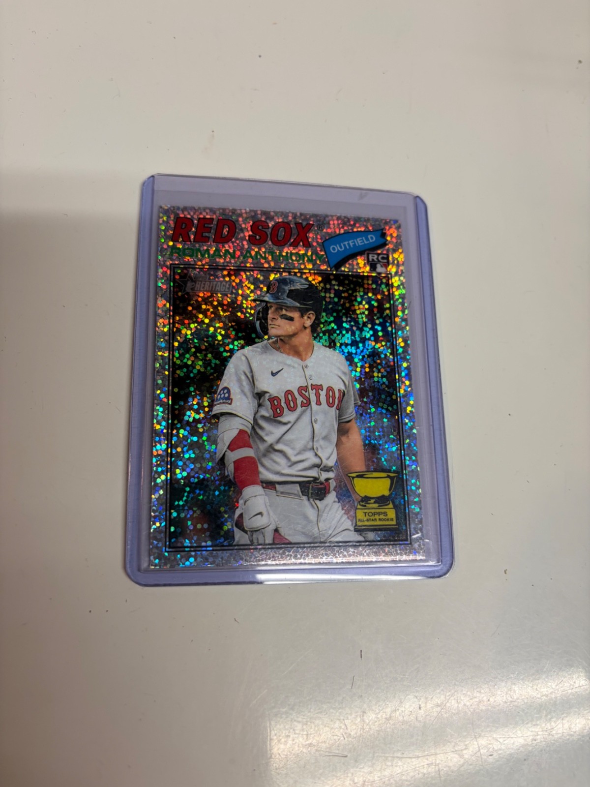 2026 Topps Heritage - Roman Anthony #86 Chrome Silver Sparkle Refractor (RC)