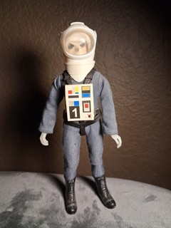 Rare 8" Skelton Space Warrior Cusome Glow Body Skull (Mego Tomland Remco Lincoln