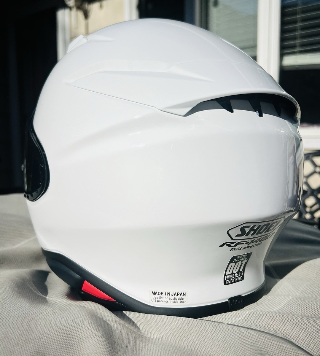 shoei rf 1400 white small Shoei RF-1400 White Full Face Helmet/4 Visors/Accesories/OEM Box/Size Small