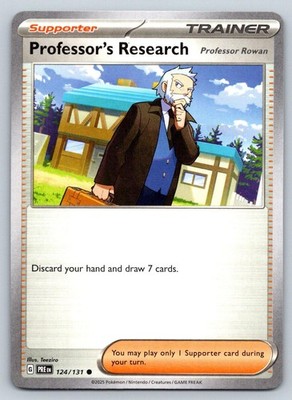 PROFESSOR'S RESEARCH 124/131 SV: PRISMATIC EVOLUTIONS POKEMON LP OHMURA