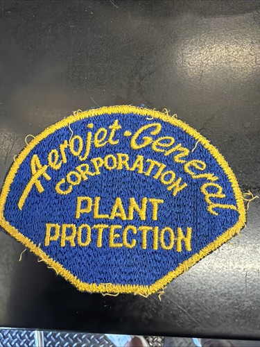 Vintage 50s 60s Aerojet General Corporation Plant Protection Shoulder Patch
