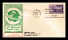 Dr Jim Stamps 1949 Airmail Universal Postal Union FDC McCawley Cachet