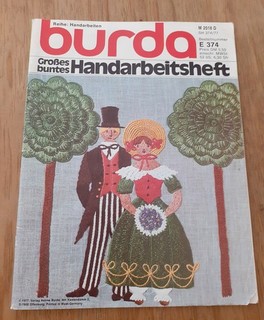 Burda gran cuaderno de manualidades colorido cuaderno 374 de 1977 (v.a. bordado)