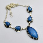 Doublet Opal Gemstone Ethnic Handmade Necklace Jewelry For Women 28 Gms AN 14758