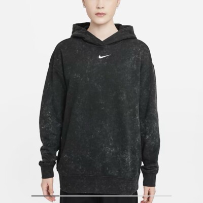 women's washed fleece hoodie nike sportswear essential collection