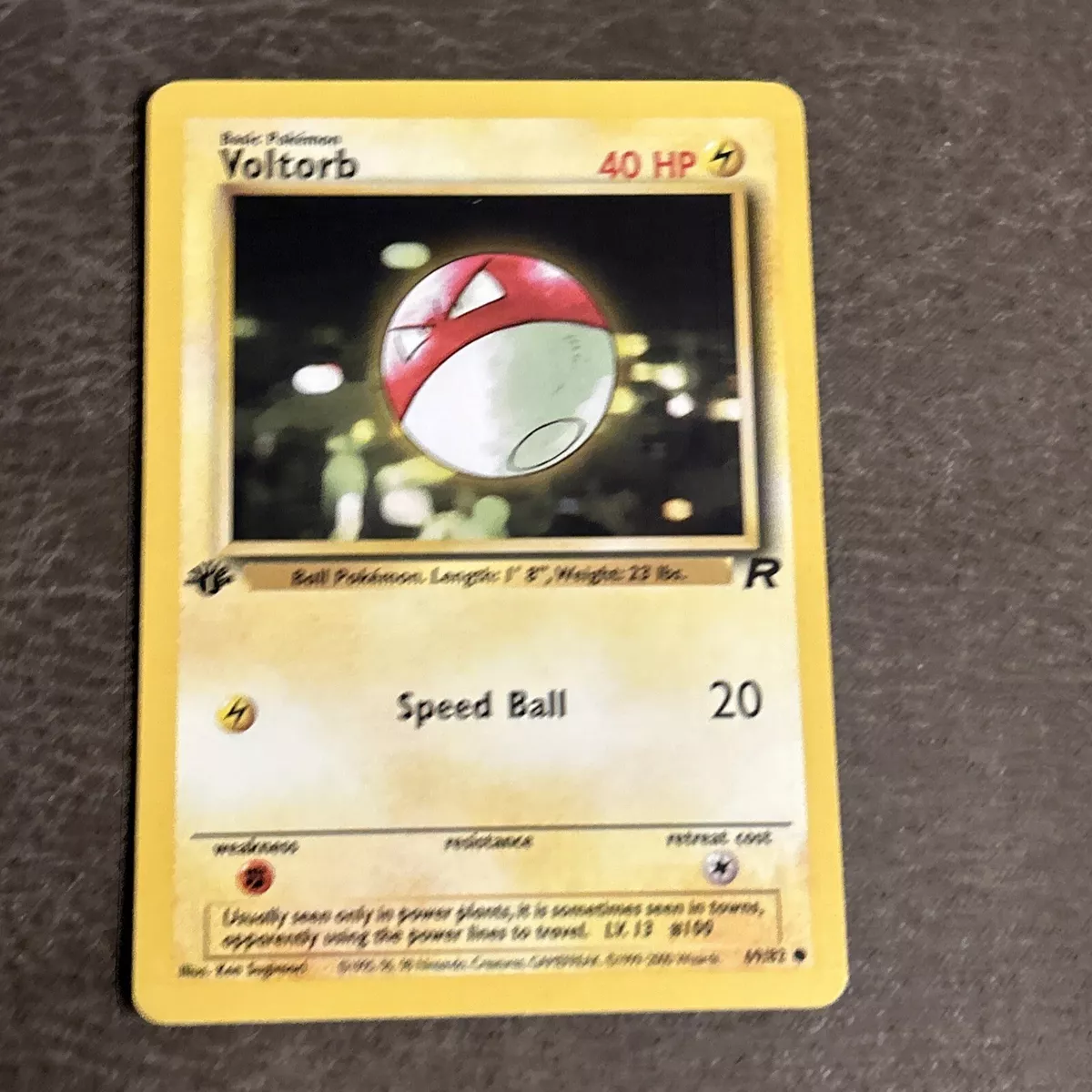  Pokemon - Voltorb (69) - Team Rocket - 1st Edition : Toys &  Games