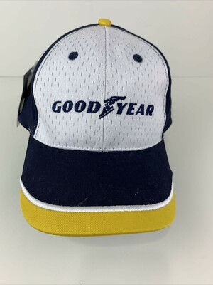 Good Year Official Baseball Cap Hat Adjustable Navy Yellow White NEW
